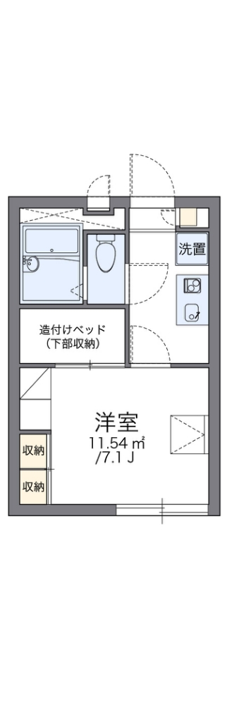 レオパレスルミエールⅠ 間取り