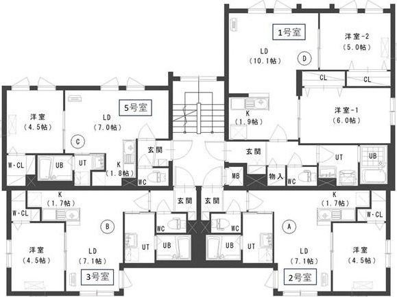 コローレN28W4 間取り