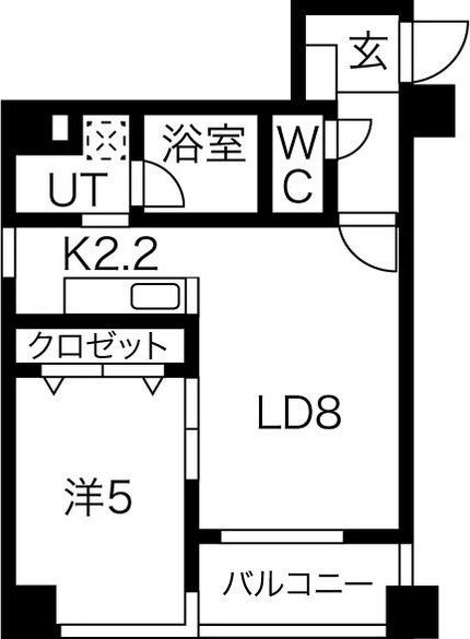 クラージュ南円山 間取り