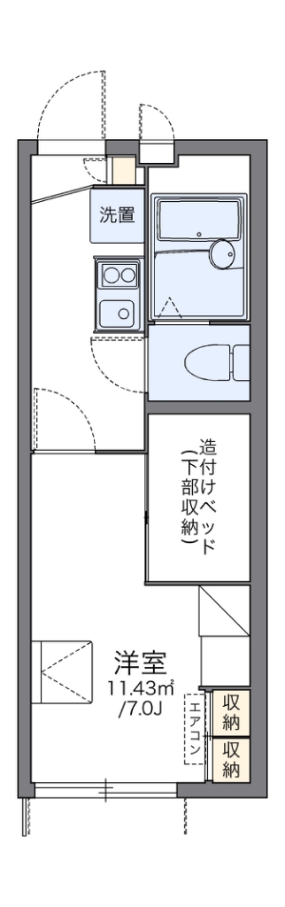 レオパレスフリージア 間取り