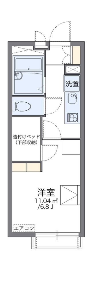 レオパレスパタータⅡ 間取り