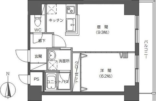 レジディア札幌駅ノース 間取り