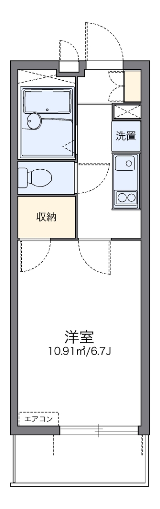 レオパレススペランサ明花 間取り