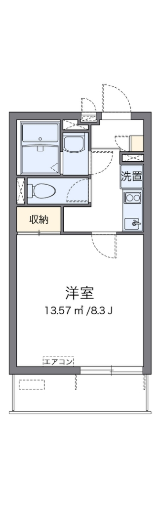 クレイノオールミエール天神 間取り