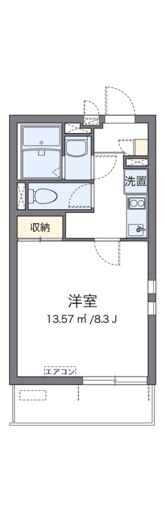 クレイノオールミエール天神 間取り