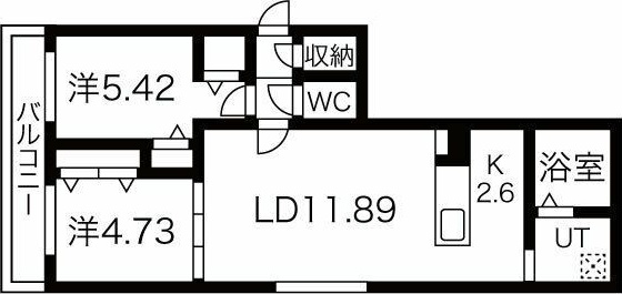 シティレジデンス南9条 間取り
