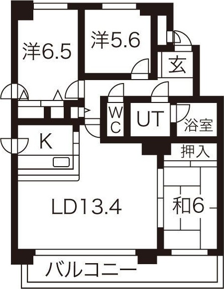 MANSION KURODA山鼻19条 間取り