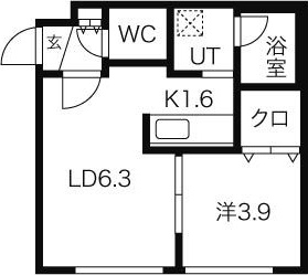 ブランノワール麻生エクサゴーヌ 間取り