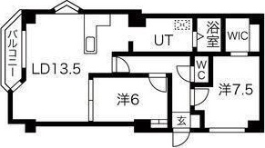 エクセルシュール二十四軒 間取り