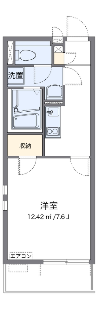クレイノグラシアス　ワン 間取り