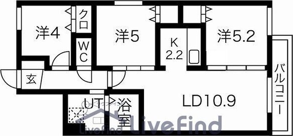 Four Seasons 福住(フォーシーズンフクズミ) 間取り