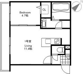 Axis-Will 東札幌Sta.(アクシスウィル東札幌ステーション) 間取り