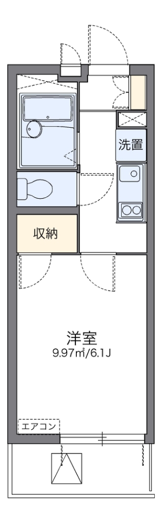 レオパレスクルーオブアイランド 間取り