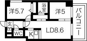 リヴェール山鼻 間取り