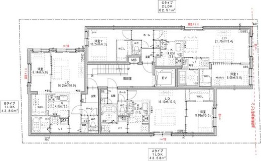 ALPHA 新札幌駅前 間取り