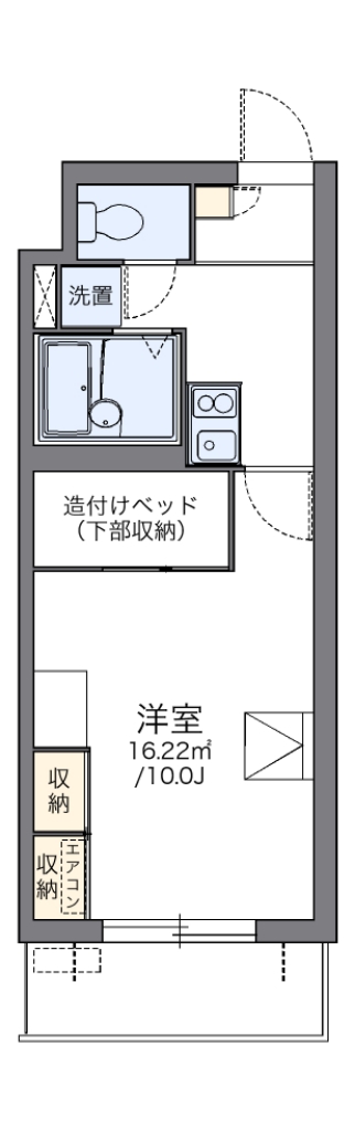レオパレスパルコートＦ 間取り