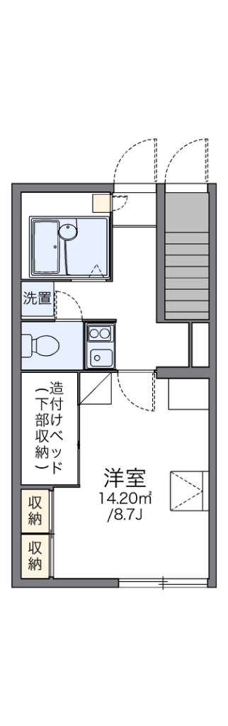 レオパレスウィステーリア平和台 間取り