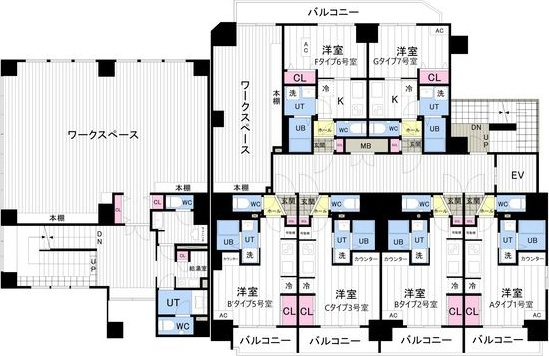 Aster　N13 間取り