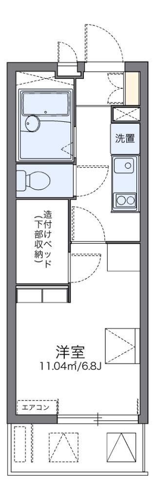 レオパレス片倉大丸 間取り