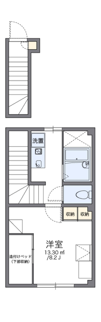 レオパレスＬＵＮＡ　ＳＫＹ 間取り
