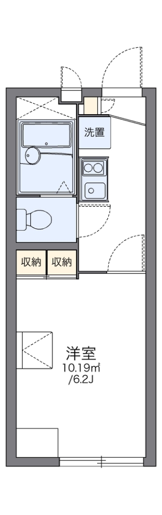 レオパレスラッキーハイムＦ 間取り