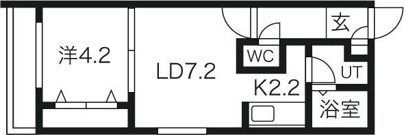 グラスマーレ南2条 間取り
