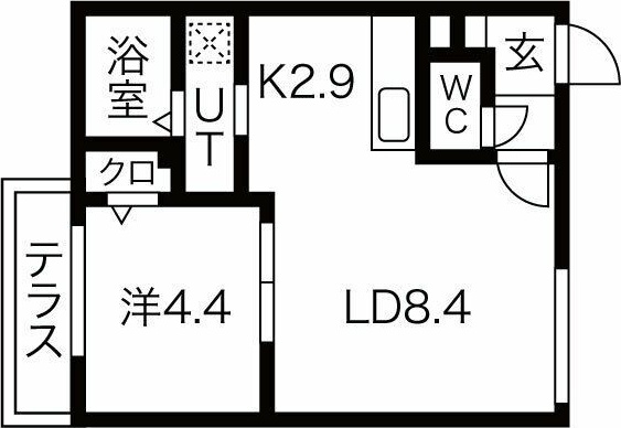 パティオ北21 間取り