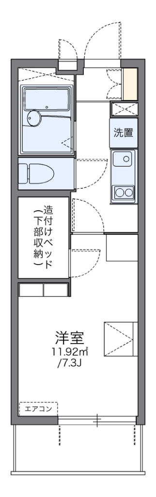 レオパレスコナ　ヴィレッジ 間取り