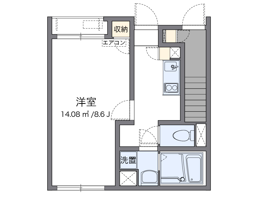 レオネクストラグレージュⅣ 間取り