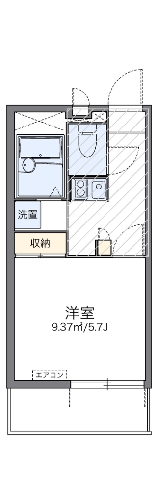 レオパレスラポールⅠ 間取り