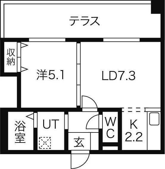 GLASS N21 間取り