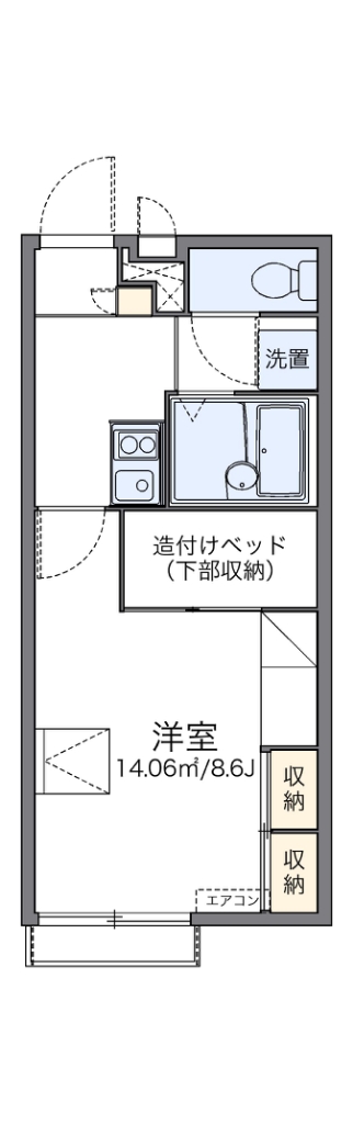 レオパレスプレジャータウンⅡ 間取り