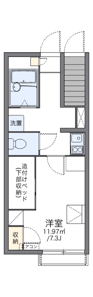 レオパレスＬｕｍｉｅｒｅ元町Ⅱ 間取り