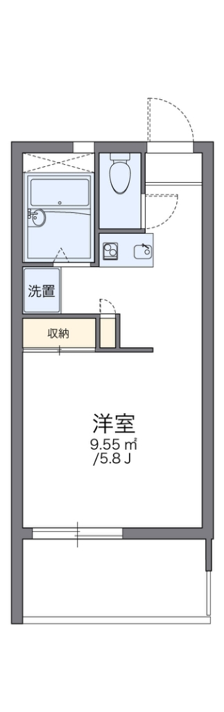レオパレス鶴園 間取り