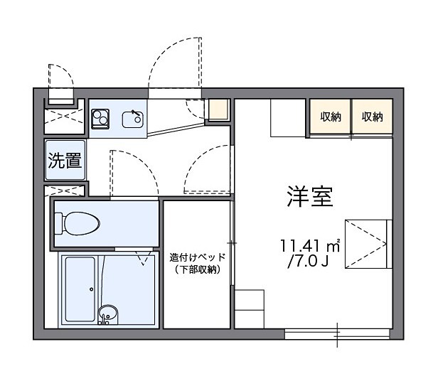 フローラ中里 間取り