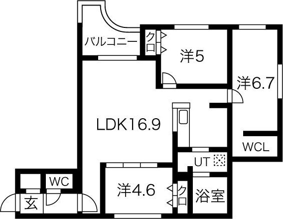 CreaResidence発寒南 間取り