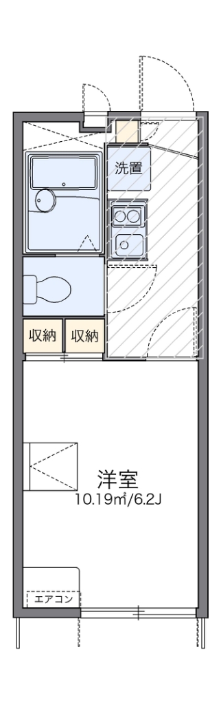 レオパレス寺台ロフト 間取り
