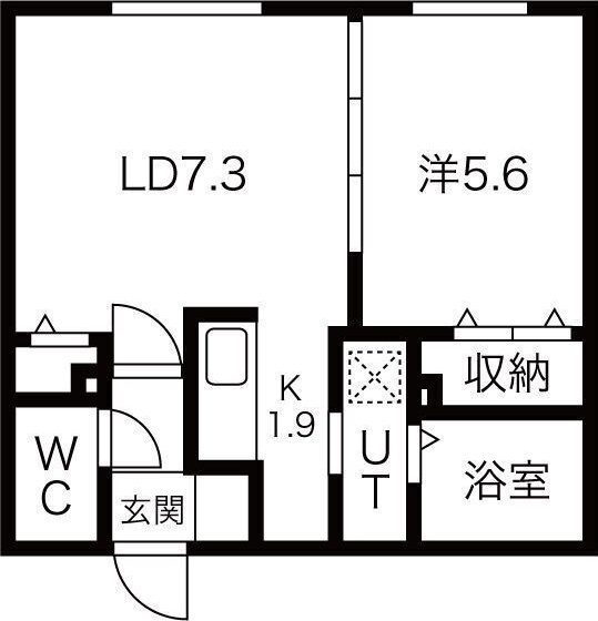 La Luce南郷(ラルーチェ) 間取り