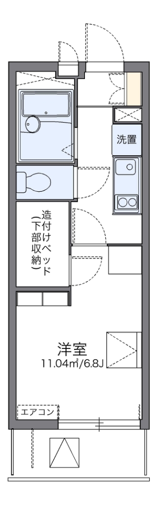 レオパレス岸町 間取り