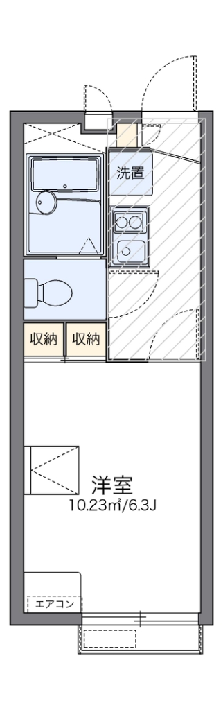 レオパレス若葉 間取り
