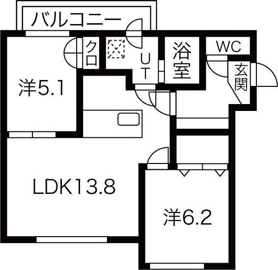 ichi to san A 間取り