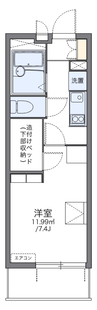 レオパレスサン　グロアール 間取り