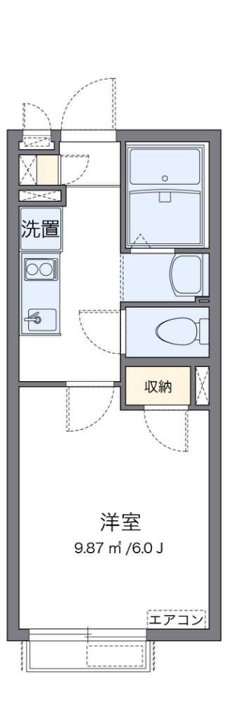 クレイノＭＵＳＡＳＨＩ壱号館 間取り