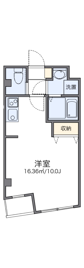 レオパレスエクセルカーサ平和台 間取り