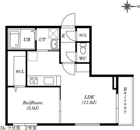 カレラ伏見 間取り