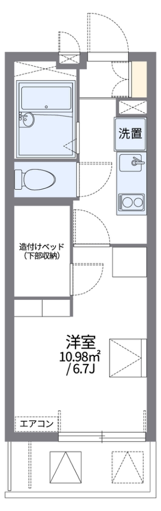 レオパレスＭＡＮＡＢＥ 間取り