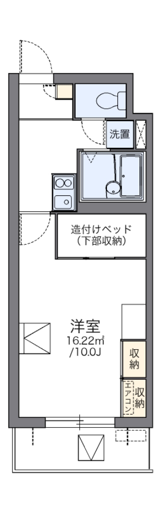 レオパレスパルコートＦ 間取り