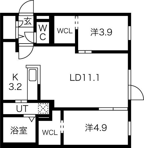Livease Hassamu(リヴィースハッサム) 間取り