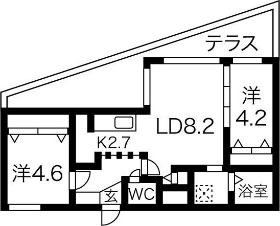 ラヴィ菊水 間取り