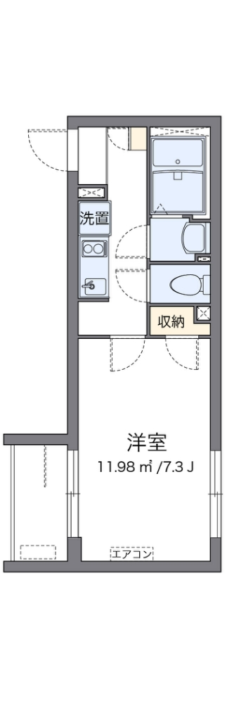 クレイノともすⅡ 間取り